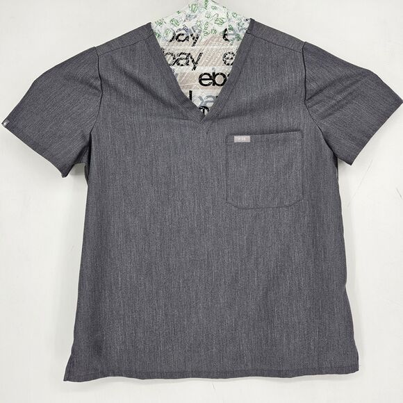 FIGS Tops - Figs Scrub Top Womens Large Catarina One Pocket Heather Gray Healthcare Nurses